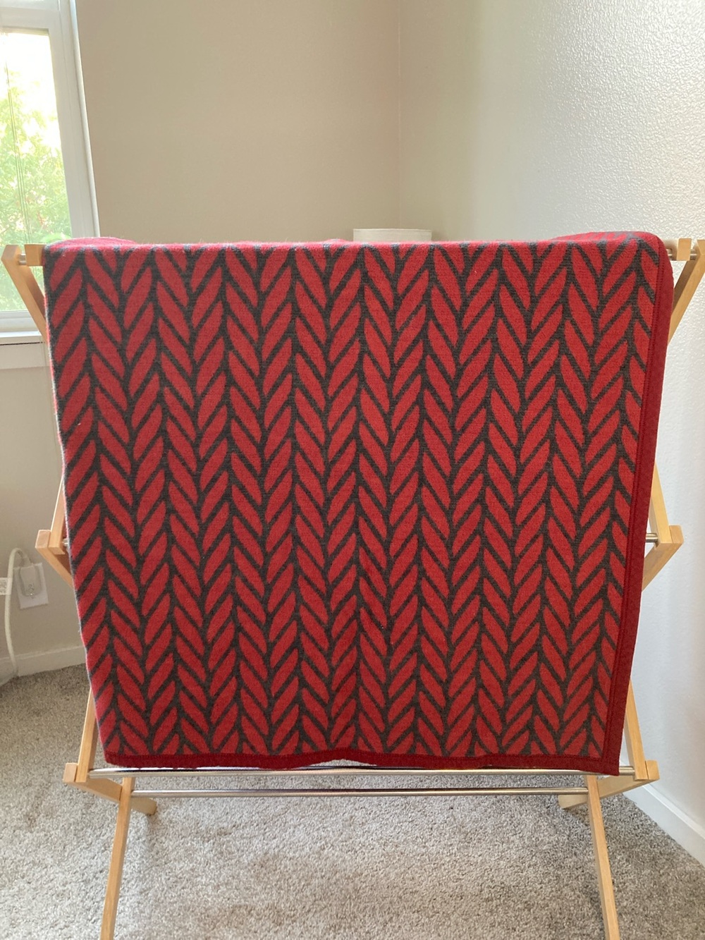 Biederlack Vintage made in Germany blanket geometric patterns cotton acrylic